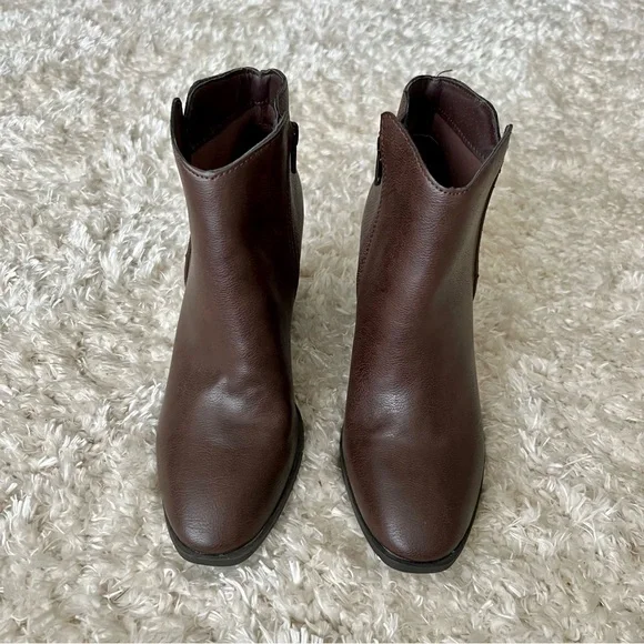 Sun + Stone Dark Brown Ankle Booties - Picture 3 of 7